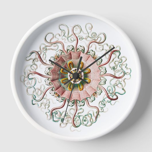 Vintage kwal tekening Wall Clock (Voorkant)