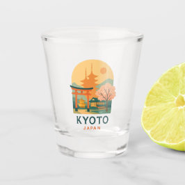 Vintage Kyoto Japan Shotglas – Minimalistisch Reis Shot Glas