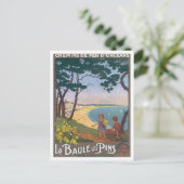 Vintage La Baule Les Pins Briefkaart (Staand voorkant)