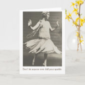 Vintage - laat iedereen niet afstompen Uw Kaart (Gele Bloem)