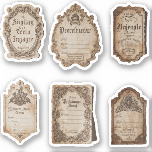 Vintage Labels Scrapbook Junk Journal  (Voorkant)