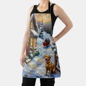 Vintage Labrador Retriever Christmas Cottage Schort (Insitu)