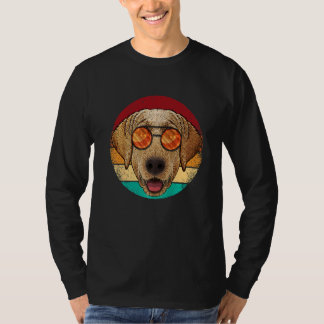 Vintage Labrador Retriever Hond Puppy Retro Tachti T-shirt