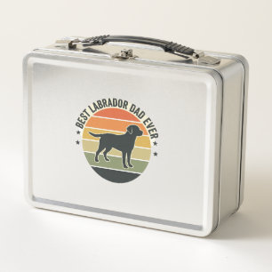Vintage Labrador Vader Zonsondergang Hond Vector S
