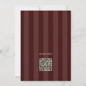 Vintage Lace Burgundy Save the Date (Achterkant)