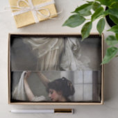 Vintage Lace Dancer by Window Decoupage Tissuepapier (Geschenk)