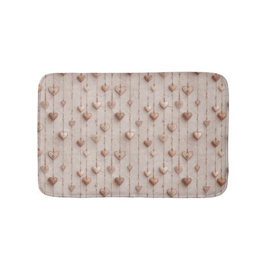 Vintage Lace Heart Strings Badmat (Voorkant)