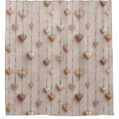 Vintage Lace Heart Strings Douchegordijn (Voorkant)