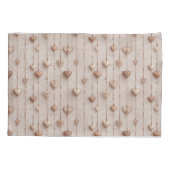 Vintage Lace Heart Strings Kussensloop (Achterkant)