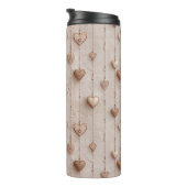 Vintage Lace Heart Strings Thermosbeker (Geroteerd rechts)