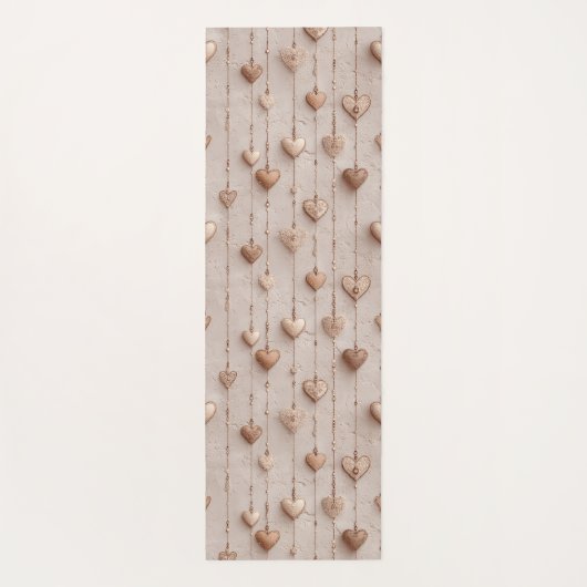 Vintage Lace Heart Strings Yogamat (Achterkant)