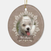 Vintage Lace Pet Memorial Ornament (Links)