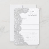 Vintage Lace Wedding RSVP (Voorkant)