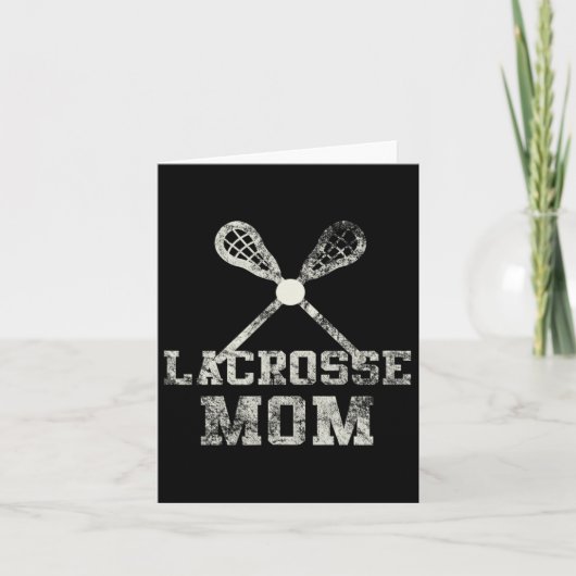 Vintage Lacrosse mama Kaart (Voorkant)