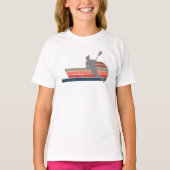 Vintage Lacrosse Speler T-shirt (Voorkant)
