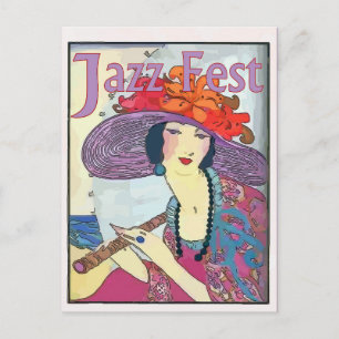 Vintage Ladey, Jazz Fest Briefkaart