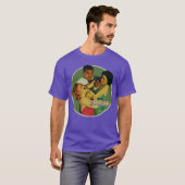 Vintage Ladies Wrestling retro T-shirt (Voorkant volledig)