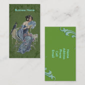 Vintage Lady Bird Visitekaartjes (Voorkant / Achterkant)