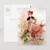 Vintage Lady Portrait Briefkaart (Voorkant / Achterkant)
