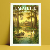 Vintage Lafayette Louisiana Briefkaart