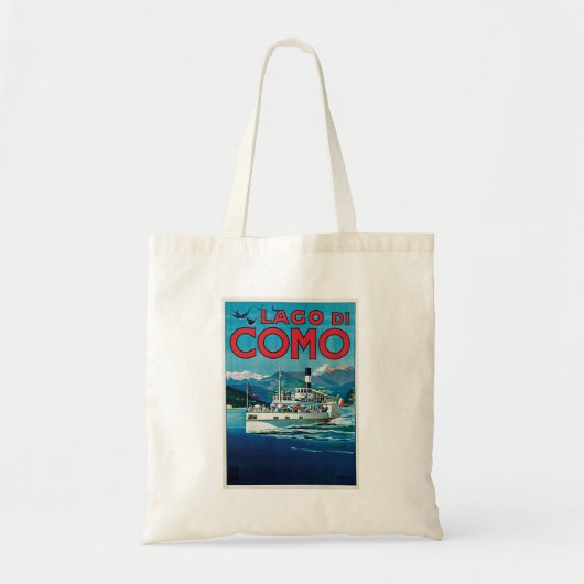 Vintage Lago di Como Tote Bag (Voorkant)