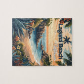 Vintage Laguna Beach California Legpuzzel (Horizontaal)