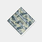 Vintage lak Music Pattern Napkins Servet (Hoek)