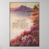 Vintage Lake District Verjaardag 1917 Poster (Voorkant)