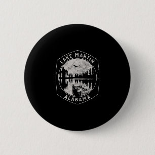 Vintage Lake Martin Alama Buitenshuis Vakantie Ronde Button 5,7 Cm