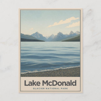 Vintage Lake McDonald Briefkaart