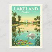 Vintage Lakeland Florida Briefkaart (Voorkant)