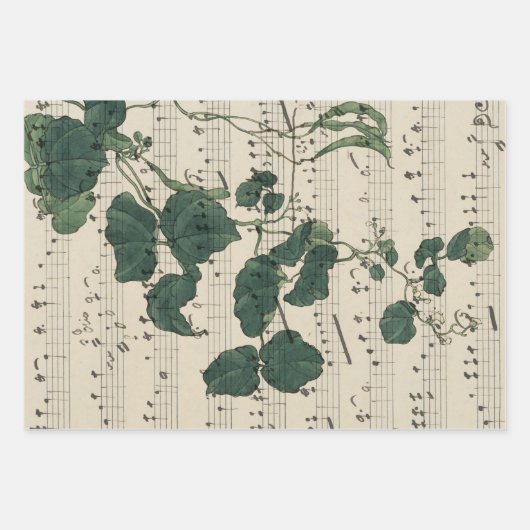 Vintage lakens inpakpapier vel (Voorkant)