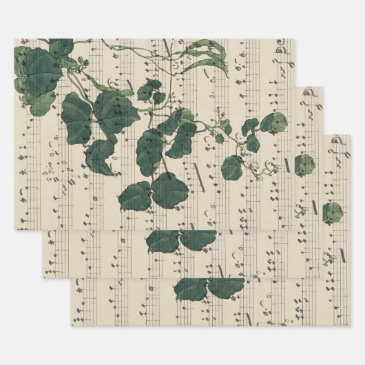 Vintage lakens inpakpapier vel (Set)