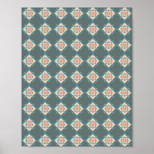 VINTAGE LAND OUDE KLEUREN POSTER
