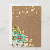 Vintage Landelijke Bloemen Eiffeltoren Sweet Sixte Kaart (Achterkant)