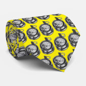 Vintage landenquête-programma's stropdas (Opgerold)