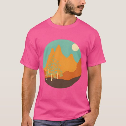 vintage landscape gift t-shirt (Voorkant)
