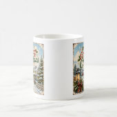 vintage landschap kerst mok (Center)