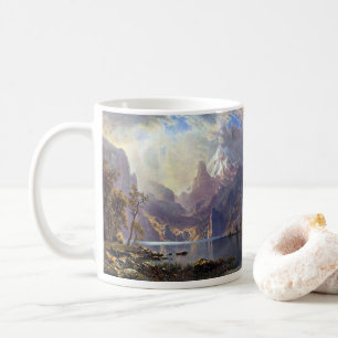 Vintage Landschap, Lake Tahoe van Albert Bierstadt Koffiemok