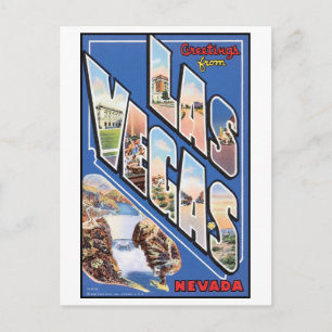 Vintage Las Vegas Briefkaart