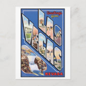 Vintage Las Vegas Briefkaart (Voorkant)