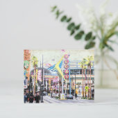 Vintage Las Vegas Briefkaart (Staand voorkant)