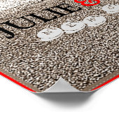 Vintage Las Vegas Huwelijksgastboekposter Poster (Hoek)