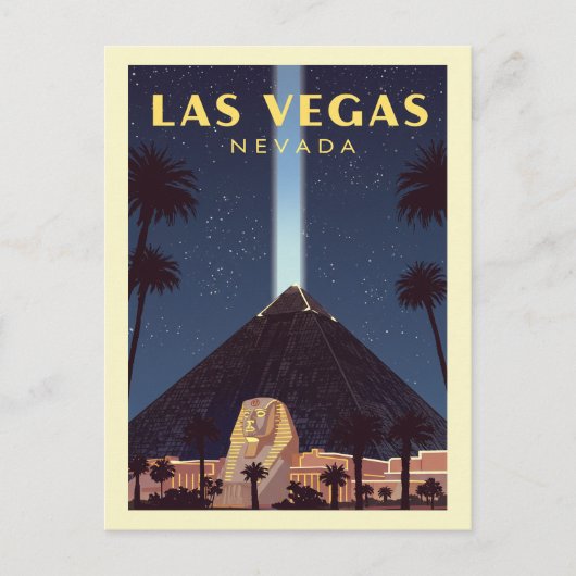 Vintage Las Vegas Nevada Briefkaart (Voorkant)