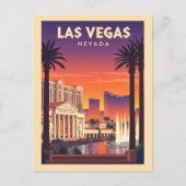 Vintage Las Vegas Nevada Briefkaart (Voorkant)