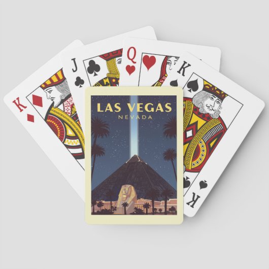 Vintage Las Vegas Nevada Pokerkaarten (Achterkant)