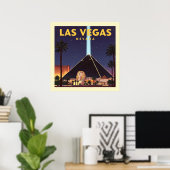 Vintage Las Vegas Nevada Poster (Thuiskantoor)