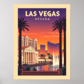 Vintage Las Vegas Nevada Poster (Voorkant)