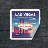 Vintage Las Vegas Nevada Vierkante Sticker