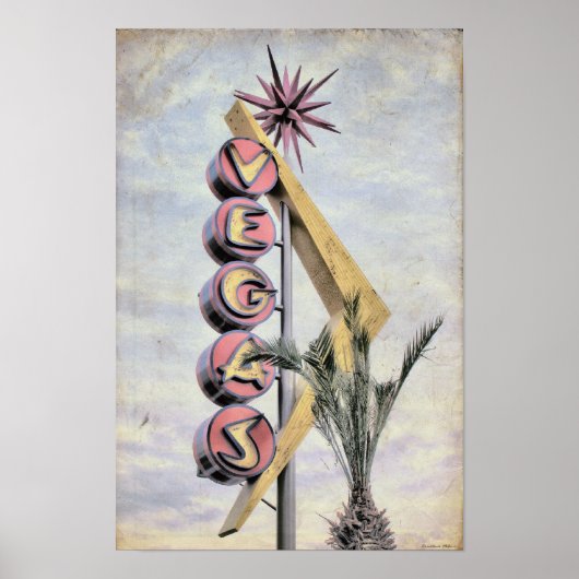 Vintage Las Vegas Poster (Voorkant)